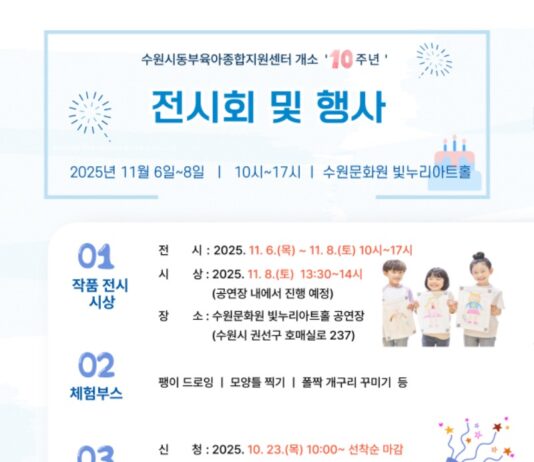 기 수원시동부육아종합지원센터, 개소 10주년 기념행사 개최